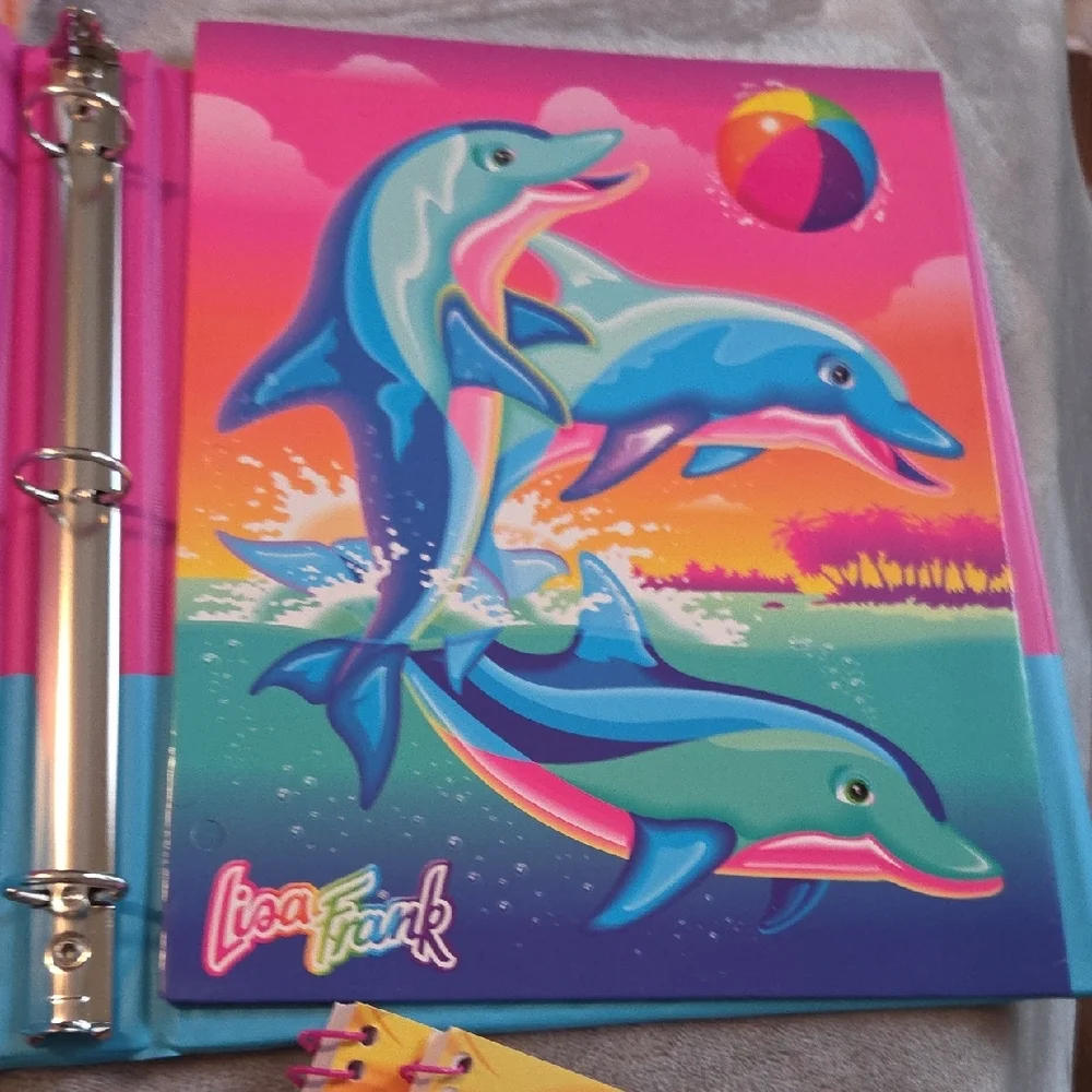 Lisa Frank Pastel Unicorns with Rainbow